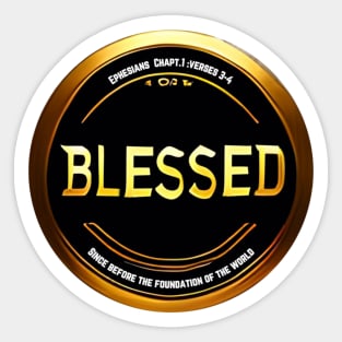 Blessed Emblem Sticker